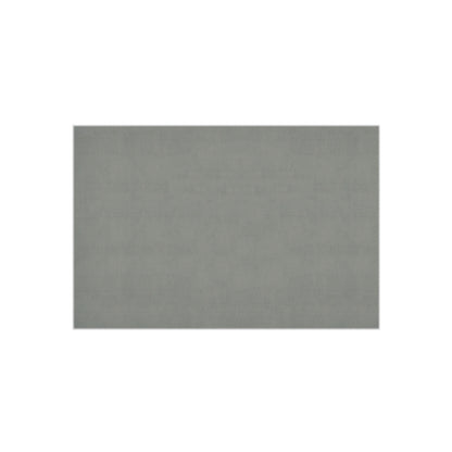 Blue and white striped outdoor rug — soft polyester chenille with a non-slip backing