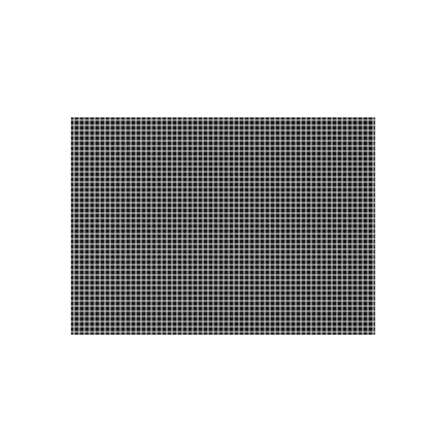 Black and white checkered outdoor rug — soft polyester chenille with a non-slip backing