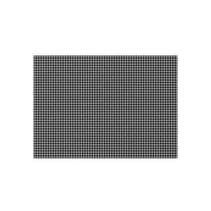 Black and white checkered outdoor rug — soft polyester chenille with a non-slip backing