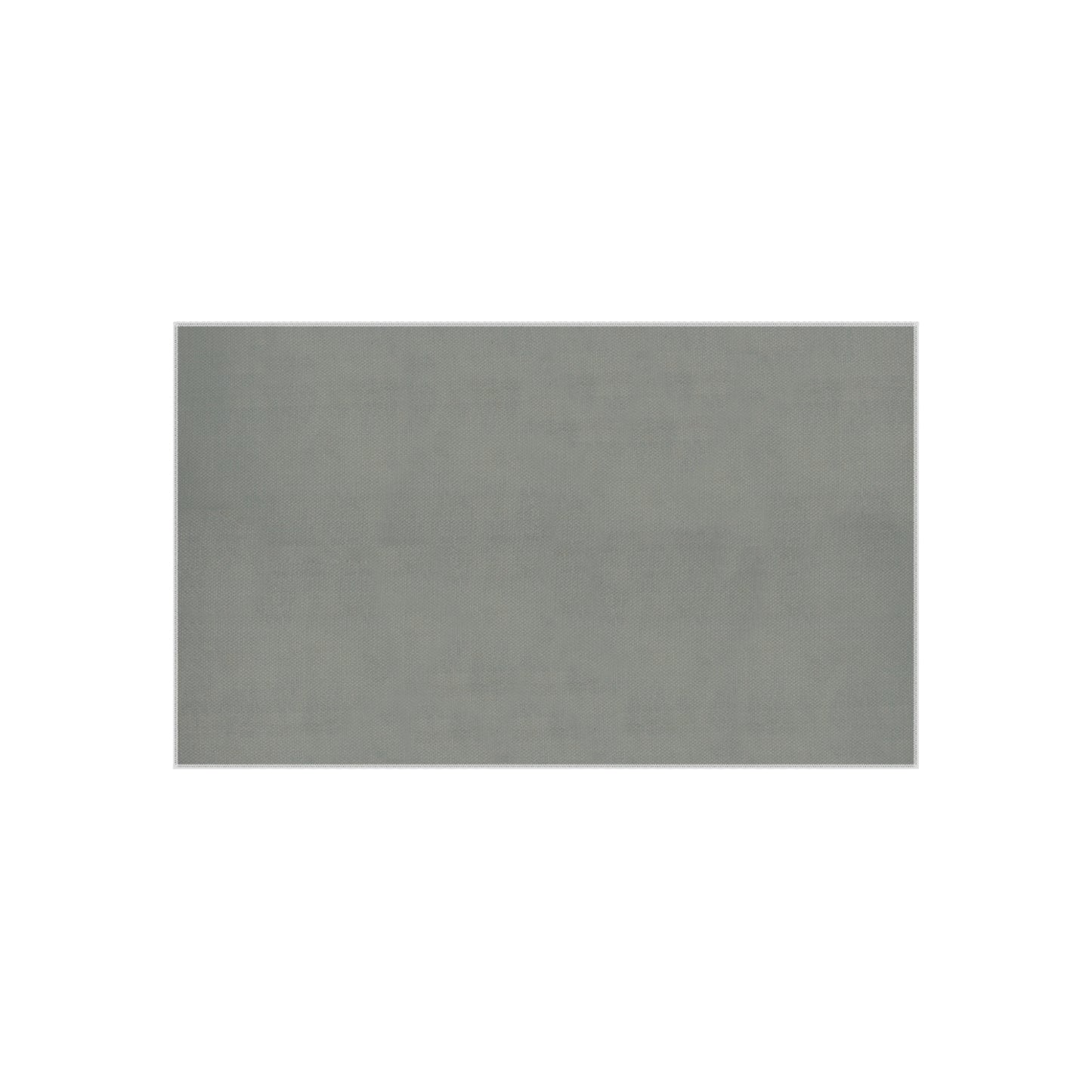 Blue and white striped outdoor rug — soft polyester chenille with a non-slip backing