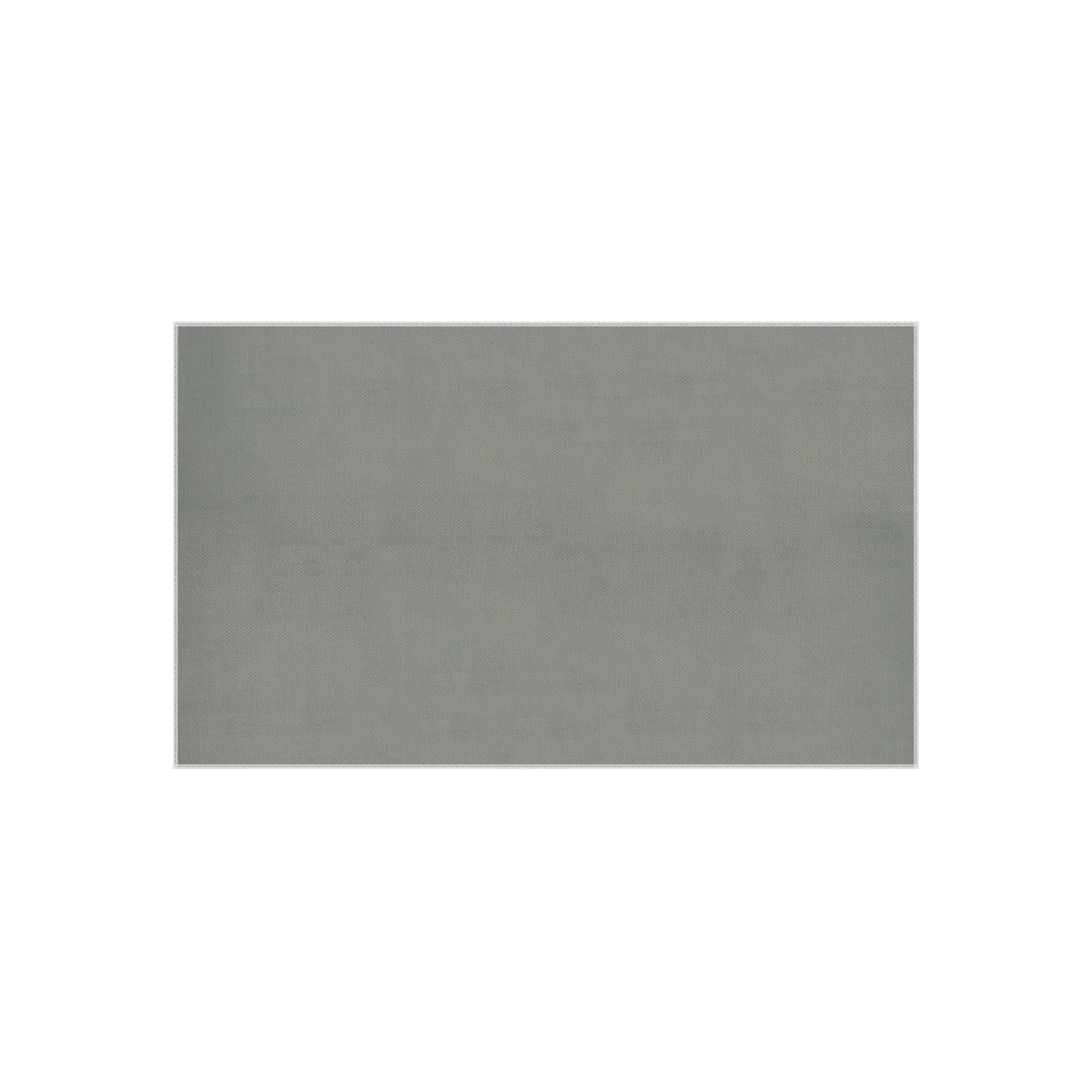 Blue and white striped outdoor rug — soft polyester chenille with a non-slip backing