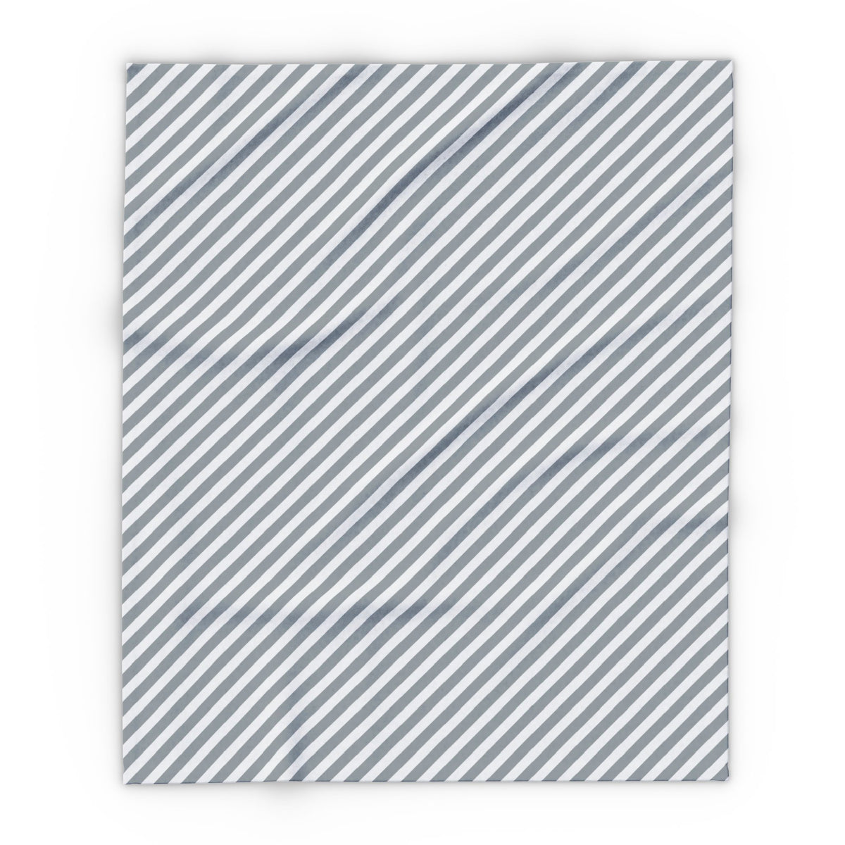Grey diagonal stripe outdoor fleece blanket — 315 gsm polyester fleece, soft on both sides