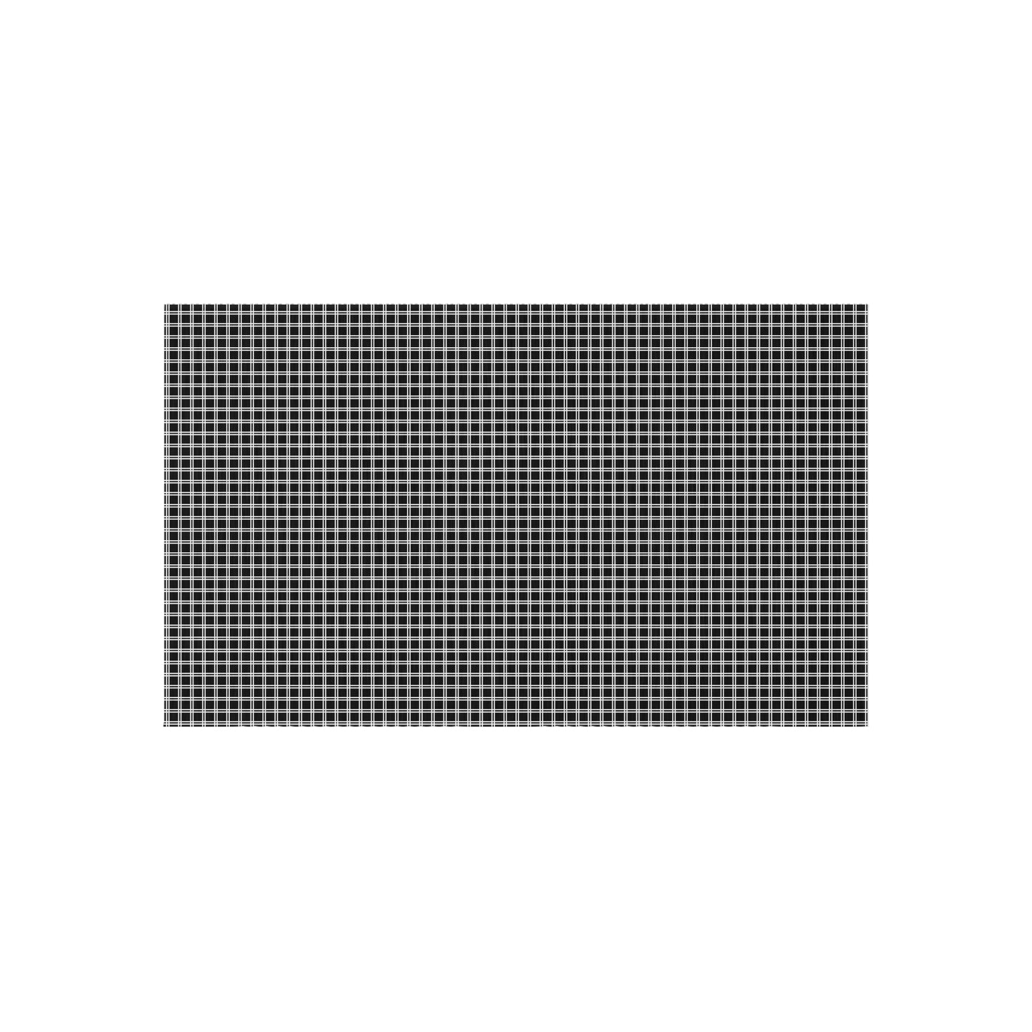 Black and white checkered outdoor rug — soft polyester chenille with a non-slip backing