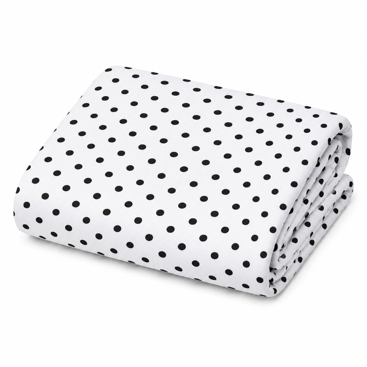 Black & White Polka Dot Outdoor Fleece Blanket