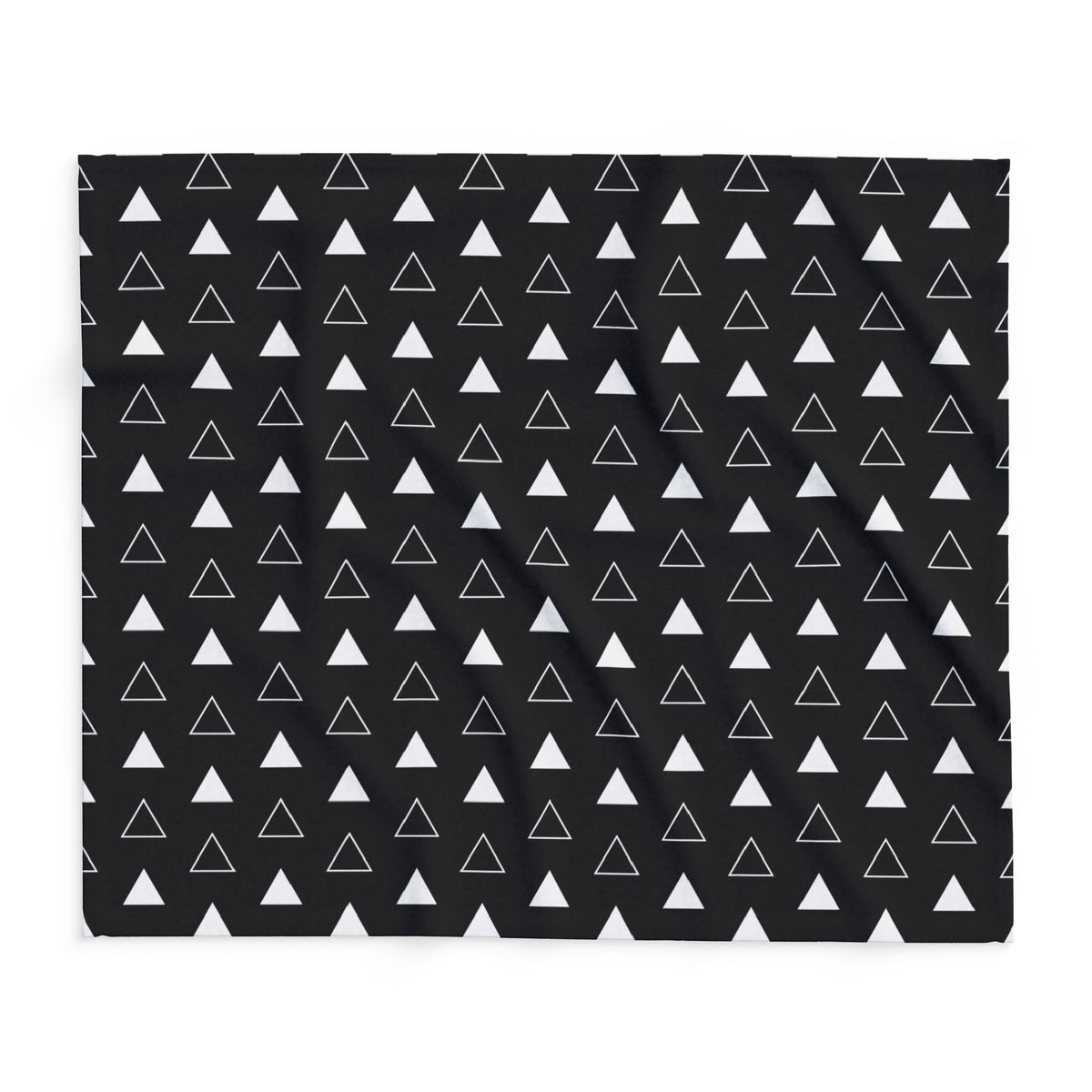 Black arrow outdoor fleece blanket — 315 gsm polyester fleece, soft on both sides