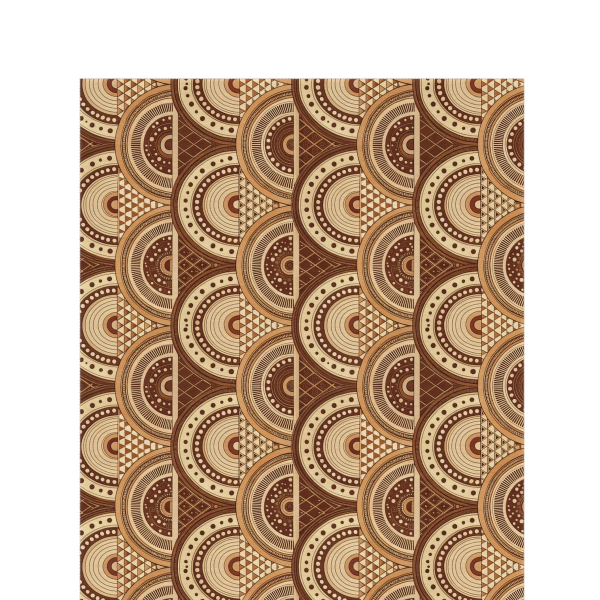 Clay boho arch outdoor rug — soft polyester chenille with a non-slip backing