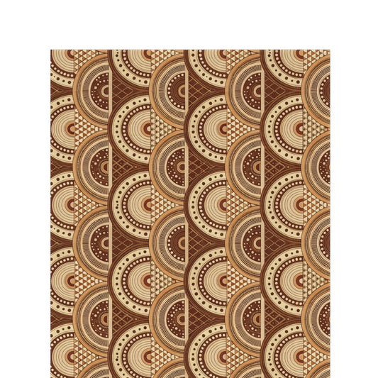 Clay boho arch outdoor rug — soft polyester chenille with a non-slip backing