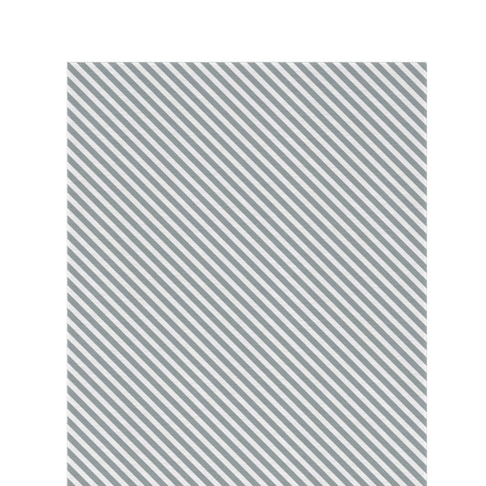Grey diagonal stripe outdoor rug — soft polyester chenille with a non-slip backing