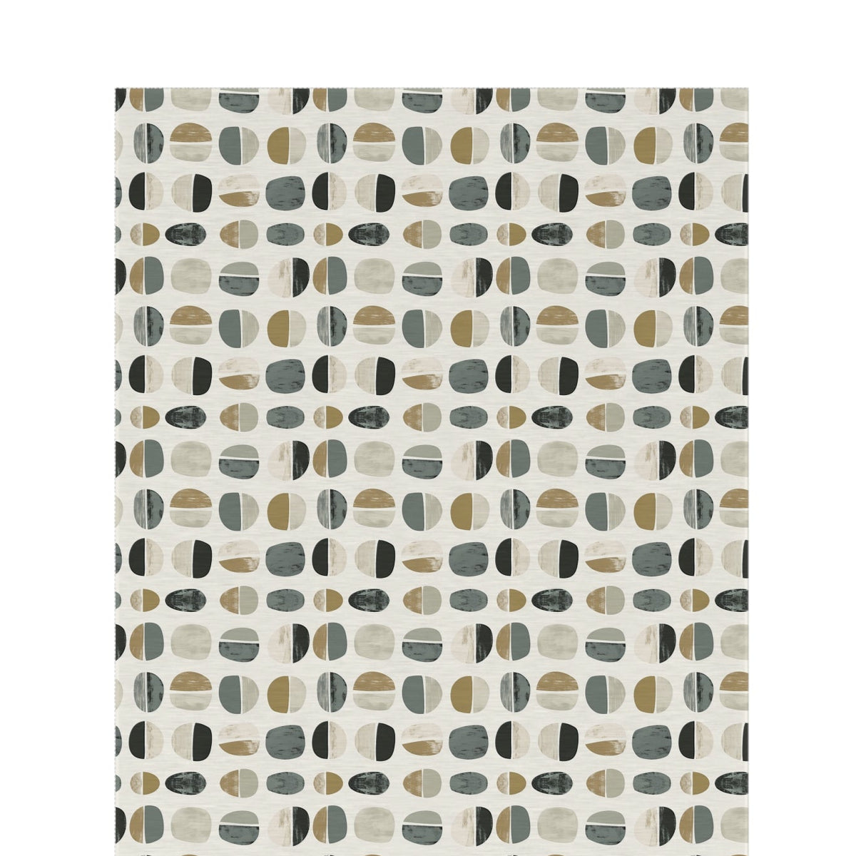 Grey split pebble outdoor rug — soft polyester chenille with a non-slip backing