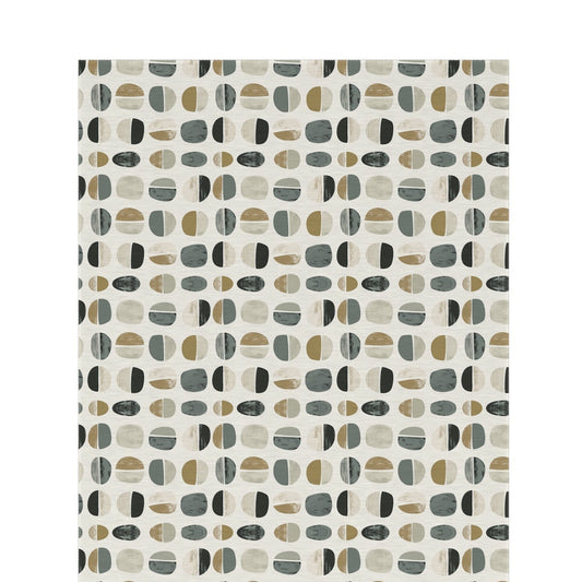 Grey split pebble outdoor rug — soft polyester chenille with a non-slip backing