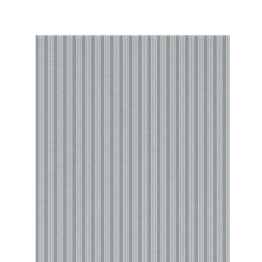 Grey ticking stripe outdoor rug — soft polyester chenille with a non-slip backing